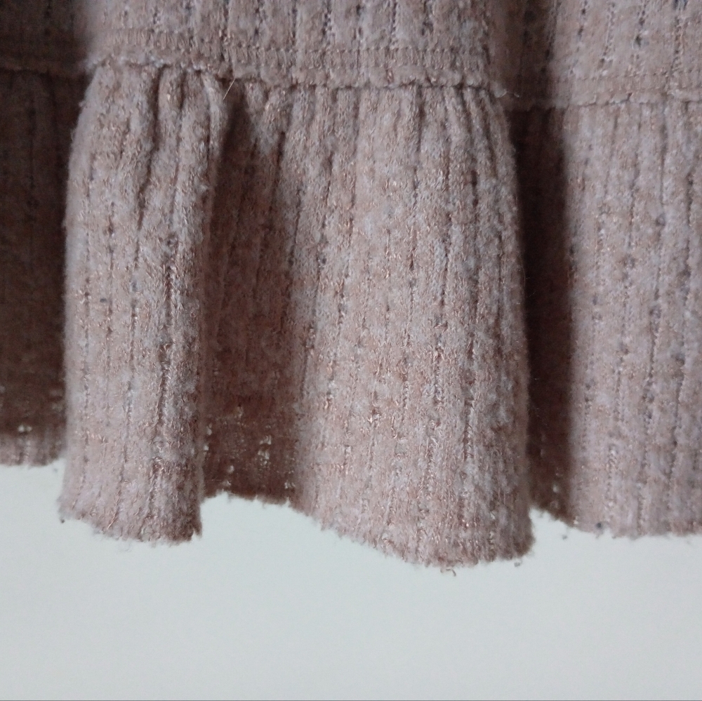 Maeve Anthropologie Heather Pink Cowl Neck Sweater Size Medium - Picture 8 of 8